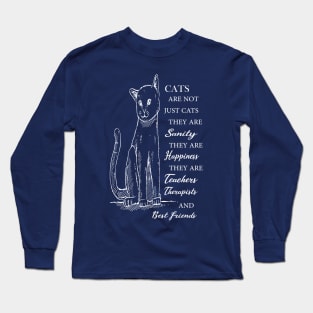 cats are not just cats cute gift for cats lovers Long Sleeve T-Shirt